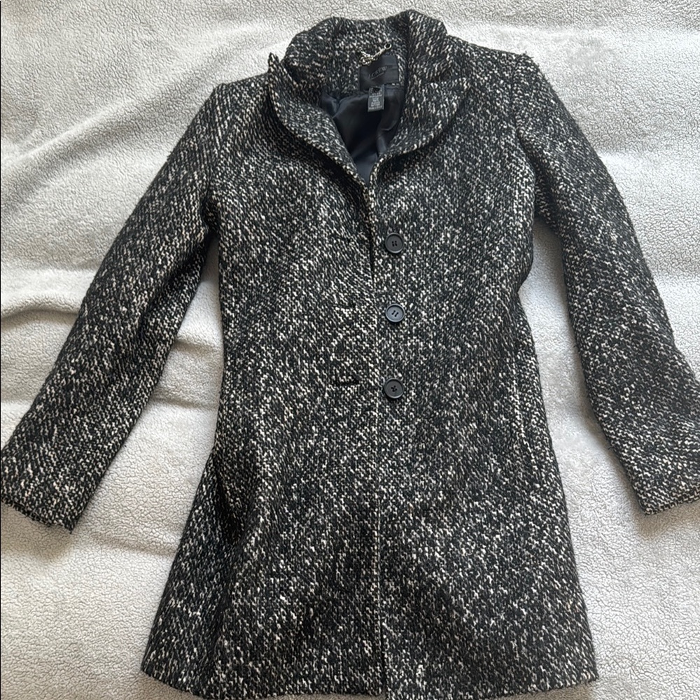 Black and Gray Trench Coat